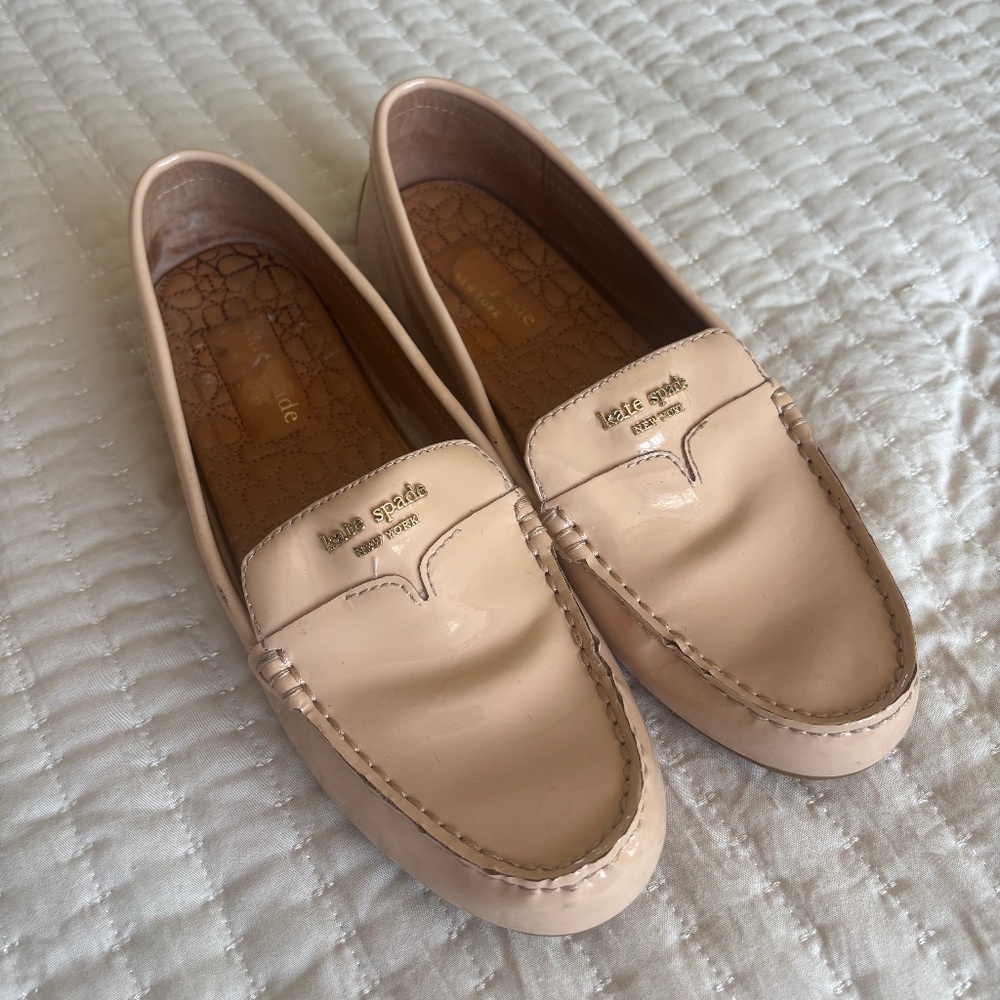 Kate Spade Deck Loafers-Tan